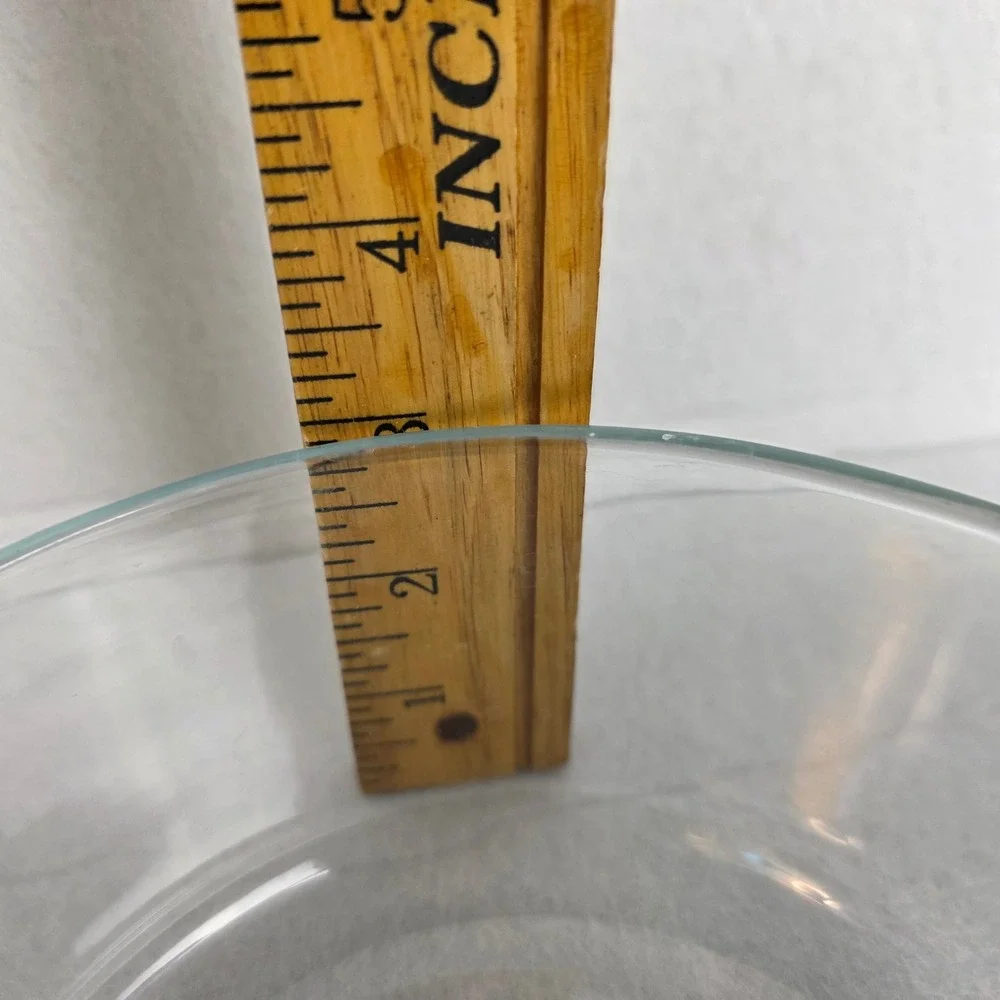Pyrex France 453 Clear Glass Round Casserole Dish with Lid 1.5 Qt Baker Vintage